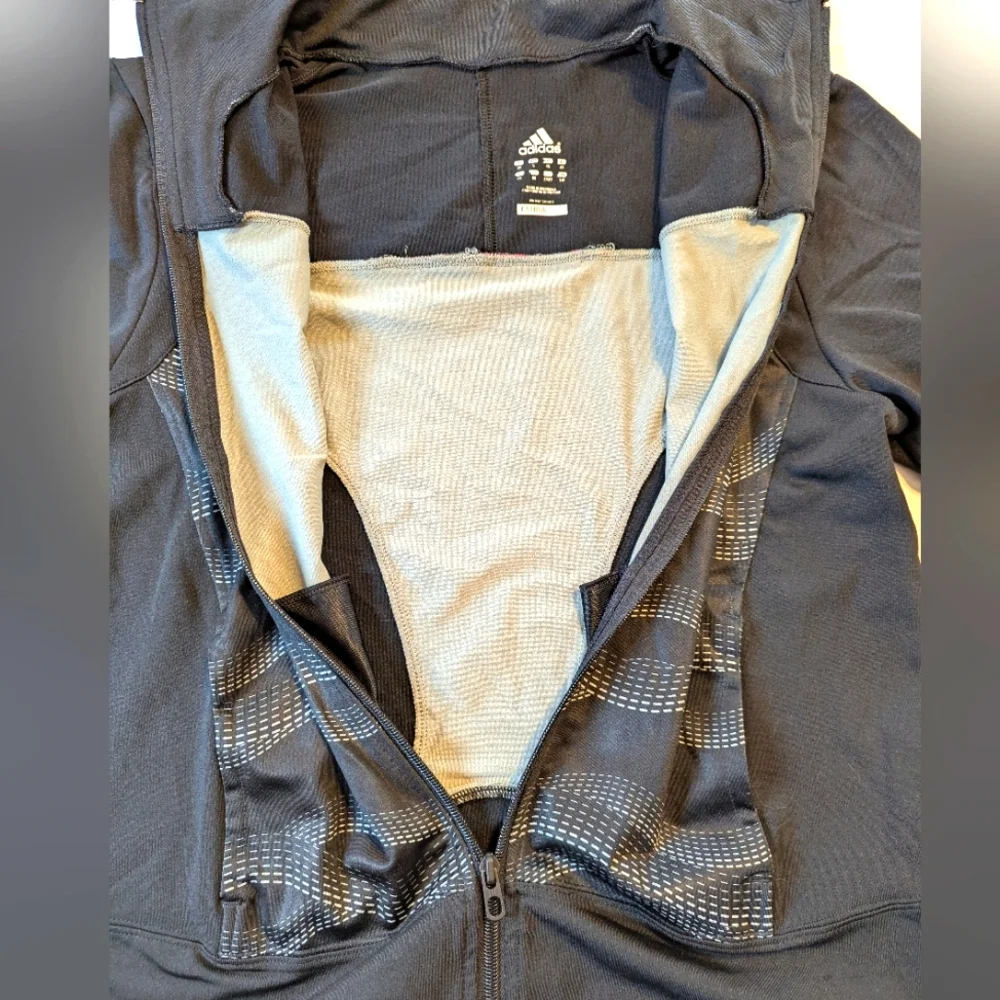Ladies Adidas Clima365 Climalite Zip Jacket Size Large Slim Fit BNWT - Picture 10 of 14